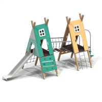 005426 - Детский игровой комплекс «Домики» - Благоустройство территории, "КРЫМ СКВЕР"