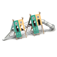 005425 - Детский игровой комплекс «Домики» - Благоустройство территории, "КРЫМ СКВЕР"