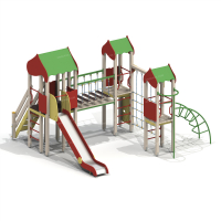 005524 - Детский игровой комплекс - Благоустройство территории, "КРЫМ СКВЕР"