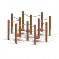 002466 - Детский игровой элемент - Благоустройство территории, "КРЫМ СКВЕР"