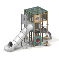 005466 - Детский игровой комплекс - Благоустройство территории, "КРЫМ СКВЕР"