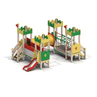 005279 - Детский игровой комплекс «Мини-крепость» - Благоустройство территории, "КРЫМ СКВЕР"