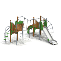 005485 - Детский игровой комплекс «Ларикс» - Благоустройство территории, "КРЫМ СКВЕР"