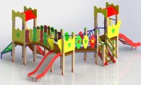 Детский игровой комплекс «Лего 5» арт.0473   - Благоустройство территории, "КРЫМ СКВЕР"