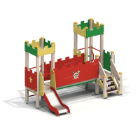 005288 - Детский игровой комплекс «Мини-крепость» - Благоустройство территории, "КРЫМ СКВЕР"