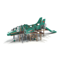 004437 - Детский игровой комплекс «Военный самолёт» - Благоустройство территории, "КРЫМ СКВЕР"