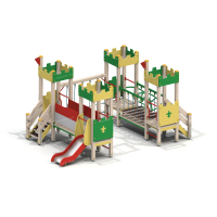 005299 - Детский игровой комплекс «Мини-крепость» - Благоустройство территории, "КРЫМ СКВЕР"