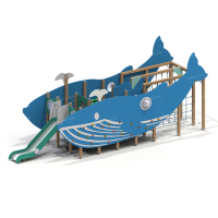 004439 - Детский игровой комплекс «Кит» - Благоустройство территории, "КРЫМ СКВЕР"