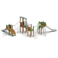 005481 - Детский игровой комплекс «Ларикс» - Благоустройство территории, "КРЫМ СКВЕР"