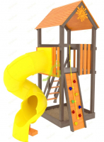 Детская площадка IgraGrad Панда Фани Tower с трубой - Благоустройство территории, "КРЫМ СКВЕР"