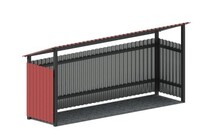 Контейнерная площадка на 3 контейнера, арт. 1371 - Благоустройство территории, "КРЫМ СКВЕР"