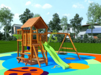 Детская площадка IgraGrad Крафт Pro 3 (скат 2,2) - Благоустройство территории, "КРЫМ СКВЕР"
