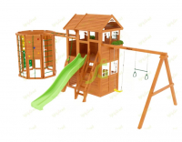 Детская площадка IgraGrad Клубный домик 2 с WorkOut Luxe - Благоустройство территории, "КРЫМ СКВЕР"