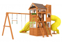 Детская площадка IgraGrad Клубный домик 4 Luxe с двумя горками - Благоустройство территории, "КРЫМ СКВЕР"
