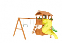 Детская площадка IgraGrad Клубный домик 2 с трубой Luxe - Благоустройство территории, "КРЫМ СКВЕР"
