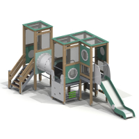 005468 - Детский игровой комплекс - Благоустройство территории, "КРЫМ СКВЕР"