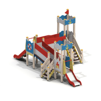 005282 - Детский игровой комплекс «Золотая рыбка» - Благоустройство территории, "КРЫМ СКВЕР"