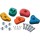 Камни для восхождения цветные Polystone (искусственный камень), крепеж в комплекте, размер M - Благоустройство территории, "КРЫМ СКВЕР"