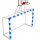 Ворота мини-футбол с баскетбольным кольцом(без сетки) арт.9828 - Благоустройство территории, "КРЫМ СКВЕР"
